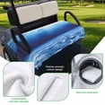 thumbnail image 5 of Golf Cart Seat Covers for 2 Seater,Blue Ocean Microfiber Cart Seat Towel Blanket,Underwater Water Waves Seascape Nature Sea Absorbent Breathable Non Slip Bench Seats Protector for Golf Course 51"x31", 5 of 9