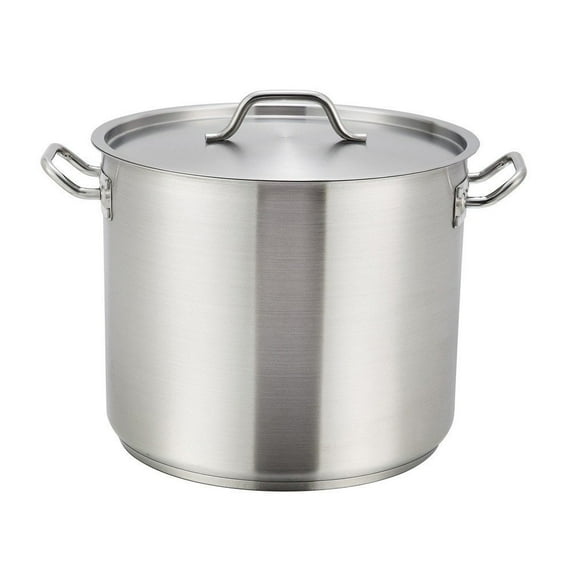 Winco SST-8 S/S 8 Quart Induction Stock Pot with Cover