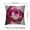 thumbnail image 4 of Red Rose with White Watercolor' Floral Throw Cushion Pillow Cover for Living Room, Sofa  Round, 4 of 7