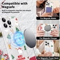 thumbnail image 3 of Merry Christmas Santa Phone Case for iPhone 13 Pro Xmas Elk Deer Clear Magnetic Case 6.1", Compatible with Magsafe, Cute Winter Pattern Design Cover Shockproof Soft TPU Funda for Girl Women, 3 of 5
