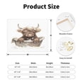 thumbnail image 2 of Lsque Cute Cow Bath Print Wall Art – Decorative Picture for Living Room, Bedroom, and Office (Horizontal), 2 of 6