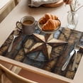 thumbnail image 3 of Vintage Rustic Dark Brown Wood Grain Placemats Set of 2, Independence Day Non-Slip Place Mats Washable Table Mats for Kitchen Dining Table Decorations Indoor/Outdoor, 3 of 9