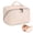 Off-white, variant on TINYAT PU Makeup Bags for Women Pouch Open Flat Toiletry Bag Lightweight Cosmetic Bags for Travel Decorate
