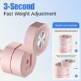 thumbnail image 3 of MERACH Haltères Réglables 4-en-1, Ensemble de 2 Poids à Main de 8,8 lb pour l'Entraînement à la Maison, Poids Libres Compacts pour l'Entraînement en Force, Rose, 3 of 9