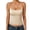 Beige, variant on Workout Tops with Built In Bra Sleeveless Loose Fit Trendy Camisole Pilates Gym Activewear Basic Sleeping Undershirt