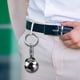 thumbnail image 4 of Llavero con trofeo de fútbol | Recuerdo coleccionable de campeones totalmente metálico, regalo para aficionados al fútbol | Llavero colgante para hombres, mujeres y niños, 4 of 5