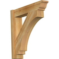 Ekena Millwork 6"W x 26"D x 26"H Imperial Rough Sawn Traditional Outlooker, Western Red Cedar
