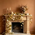 thumbnail image 5 of Kbndieu 6.5 Ft Fall Foliage Garland for Thanksgiving Decor Artificial Maple Leaf Hanging Autumn Vines Table Decorations Front Door Fall Decor for Home Wedding Party Mantle Fireplace Indoor Outdoor, 5 of 6
