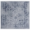 thumbnail image 2 of SAFAVIEH Adirondack Wyatt Traditional Distressed Area Rug, Grey/Navy, 4' x 4' Square - Transitional Modern Design, Grey & Navy, Ideal for Living Room, Bedroom, Dining Space, 2 of 12