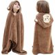 thumbnail image 1 of Soft absorbent baby bath towel with hood for kids infants toddlers large, 1 of 4