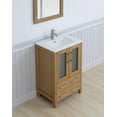 thumbnail image 4 of Vanity Art 24" Single Sink Freestanding Bathroom Vanity Set with Ceramic Top and Mirror, 4 of 7