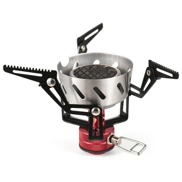 Réchaud à Gaz Butane Portable Coupe-Vent 3500 W Léger à Haute Altitude Réchaud à Butane Intégré