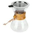 thumbnail image 4 of Coffee Maker Coffee Drip Pot Gorgeous Appearance With Stainless Steel Filt Filter Coffee Pot Coffee Machine Reusable Safe And Healthy Office For Home 400ml, 4 of 8