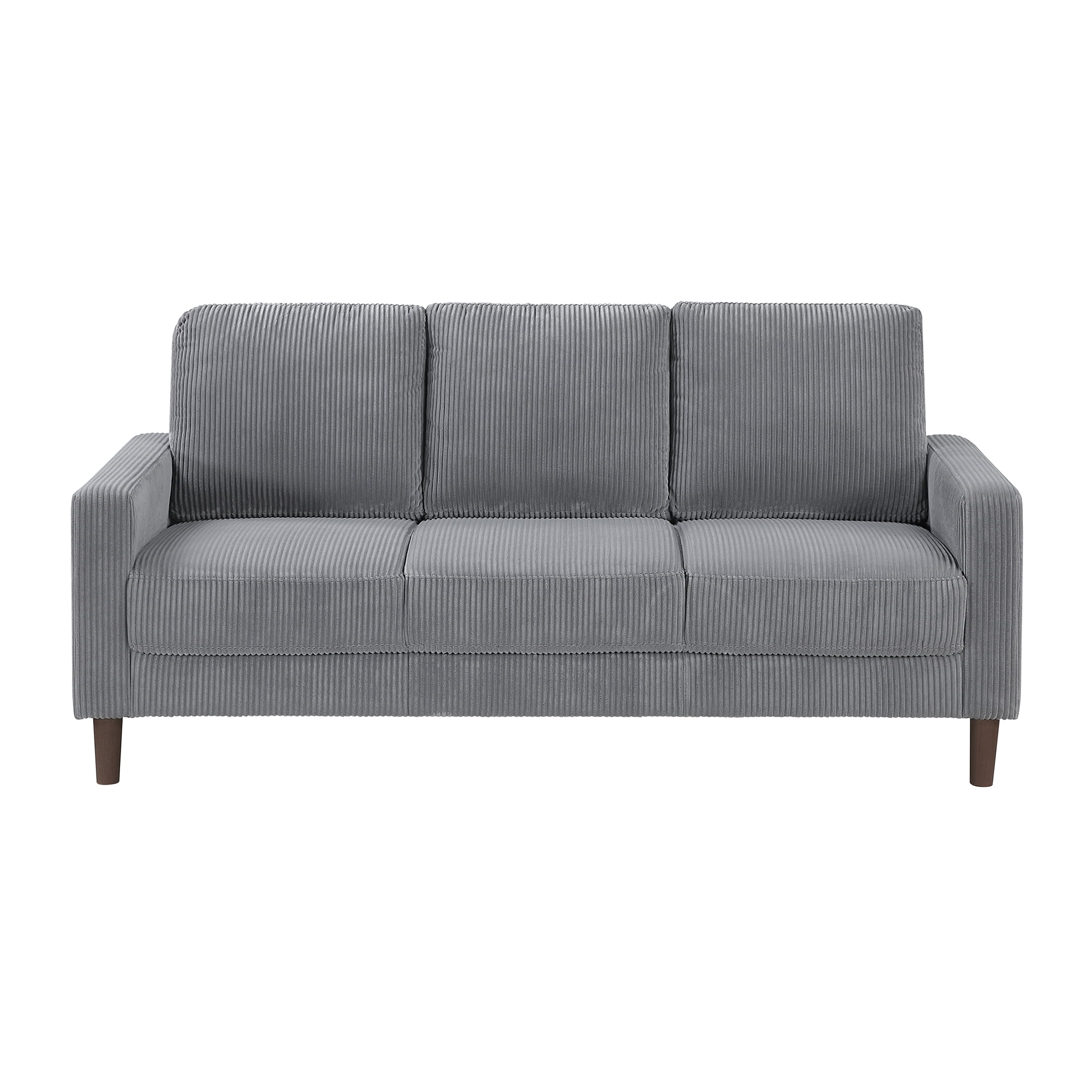OakvillePark Mapleholt Corduroy Sofa, Gray