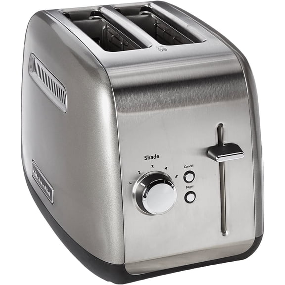 Tostador KitchenAid KMT2115CU Palanca de Elevación Manual 2 Rebanadas Plata