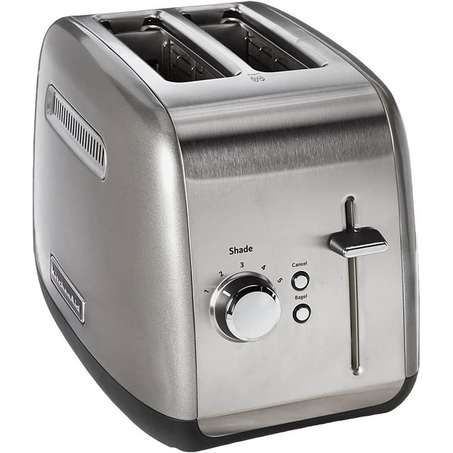 Tostador KitchenAid KMT2115CU Palanca de Elevación Manual 2 Rebanadas Plata