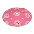 thumbnail image 2 of Bingfone Christmas Tree Skirt Mat Christmas Decoration Interior 36"-Cartoon Pigs And Hearts, 2 of 8