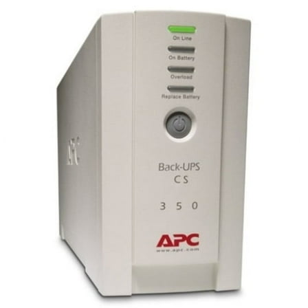 APC BK350EI 230V 350VA 210W Stepped Sine Wave UPS - Beige