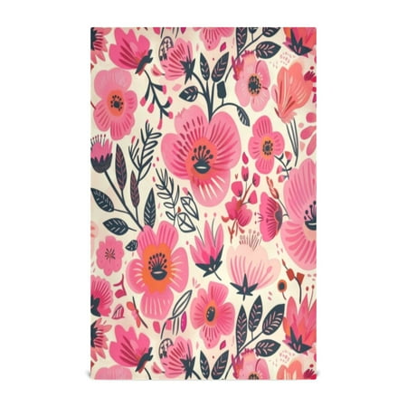 

Kitchen Towel 28x18 Inches x6，Plate Towel Decorative Towel Napkin Tea Towel Tea Towels For Kitchen Dish Cloths & Dish Towels Cute Cartoon Pink Flower