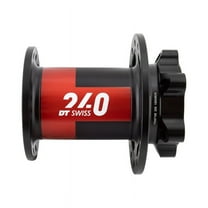 DT Swiss 240 Front Hub - Lefty x 100mm, 6-Bolt, Black/Red, 28H