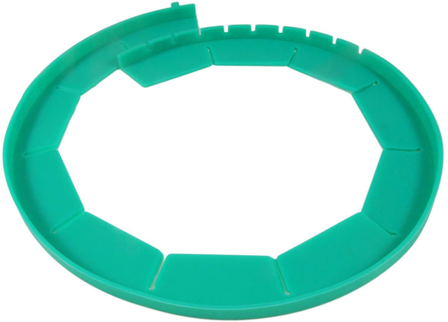 Green Silicone Adjustable Pie Crust Shield 2-pack Set 