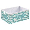 thumbnail image 2 of WOBOGO Isabelle Babo Storage Basket Foldable Easy to Clean Durable with Hollow Support Plate with Handle 15.75×10.63×6.96 in, 2 of 8