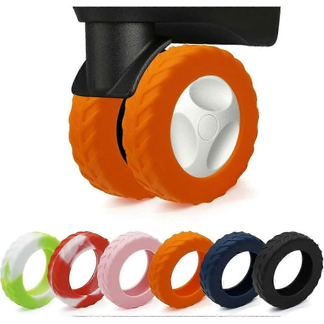 Luggage Compartment Wheel Protector, Dust-proof, Scratch-proof, Noise-reducing Wheel Protector (Black, 8 pieces)