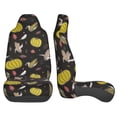 thumbnail image 3 of Pofeuu yellow Pumpkin Corn Print Automotive Car Seat Covers Flat Cloth Full Set Seat Covers,Car Seat Covers front seats for Cars Trucks and SUVs(Two packs), 3 of 7
