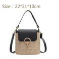 thumbnail image 2 of Casual Straw Women Shoulder Crossbody Bags 2023 New Handbag Purses Summer Beach Messenger Travel Bag-Brown, 2 of 8
