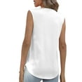 thumbnail image 3 of Mengpipi Womens Casual Tank Top Sleeveless Summer Shirts V-Neck Comfy Blouse for Work S-XL, 3 of 5