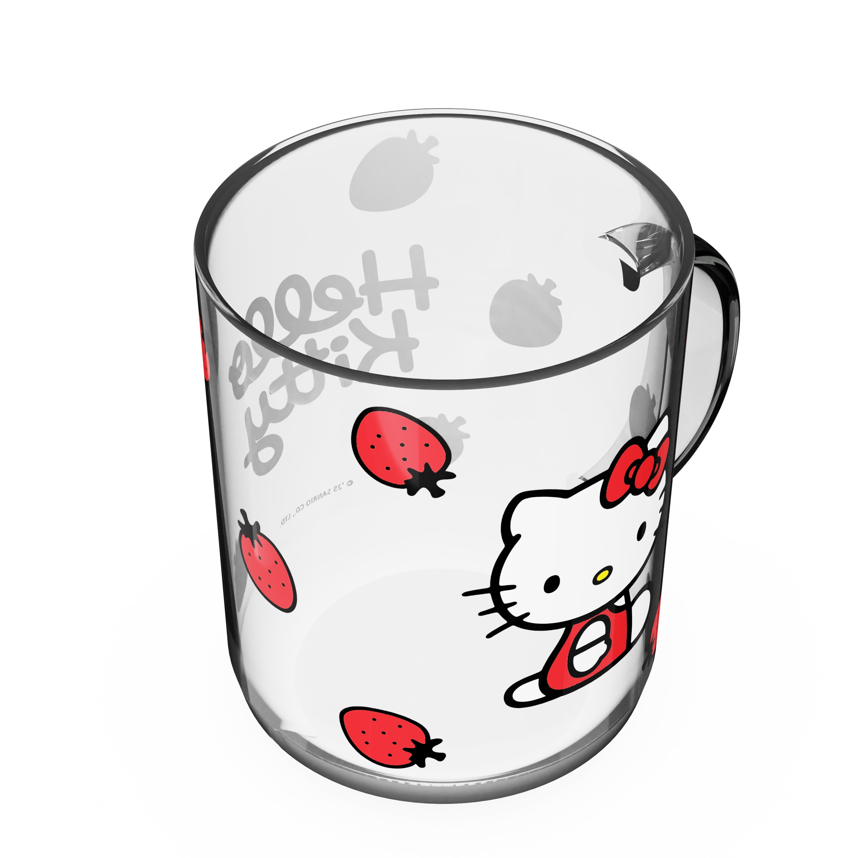 Zak Designs Hello Kitty Glass Kaya Mug, 15.5oz