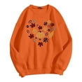 thumbnail image 4 of VBARHMQRT Chandails à Capuche Zippés pour Femmes Mode Automne et Hiver Action de Grâce Thème Lettres Anglaises Haut Imprimé Décontracté, 4 of 4