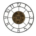 thumbnail image 1 of HomeRoots 401315 Round Decorative Gear Iron Wall Clock, 1 of 1