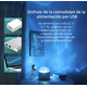 thumbnail image 5 of Luz nocturna Galaxy 2 en 1, proyector Aurora de 16 colores con mando a distancia y función de carga USB. Proyector Wave/Aurora para decorar dormitorios o regalar (Aurora boreal + Ondas)., 5 of 8