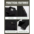 thumbnail image 5 of Chrisuno Men's Winter Jackets Warm Casual Military Fall Canvas Jacket Hoodies Black 2XL, 5 of 5
