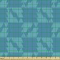 thumbnail image 2 of Ambesonne 58" 100% Polyester Houndstooth Motif Craft Fabric By the Yard, Deep Sky Blue, 2 of 5