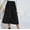 Black, variant on Idoravan Women's Basic Versatile Skirt Womens Fashion Mid Long Leopard Sexy Print High Waist A-line Skirt Skirt