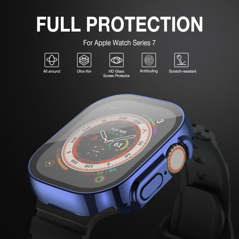 Case Compatible with Apple Watch Ultra 49mm with Built-in Tempered