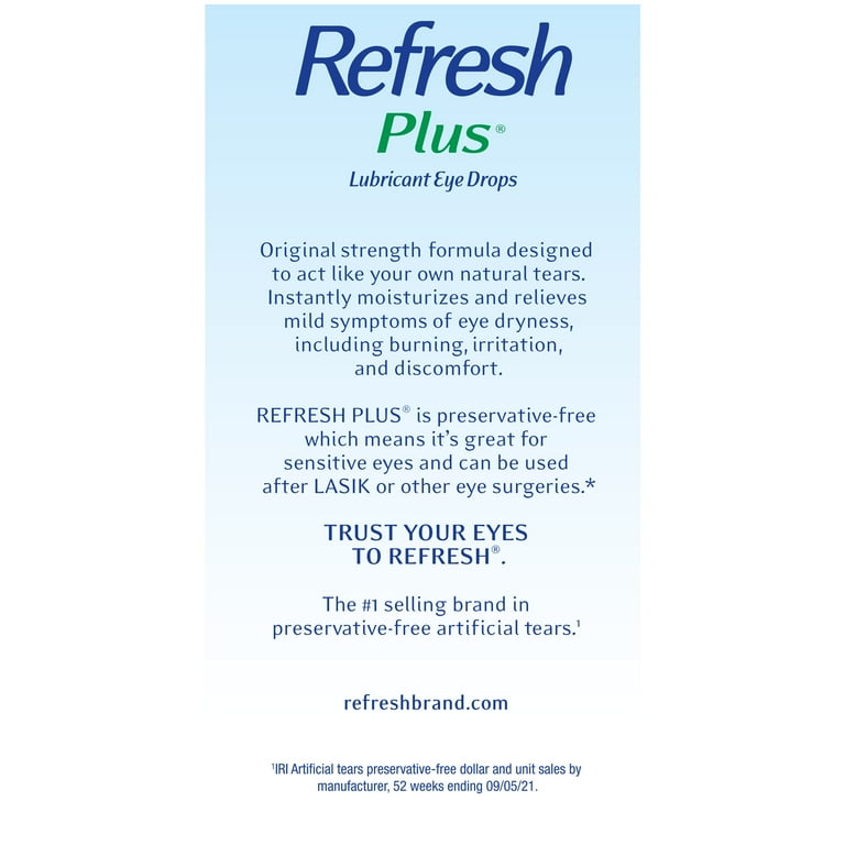 Refresh Plus Lubricant Eye Drops Single-Use Containers