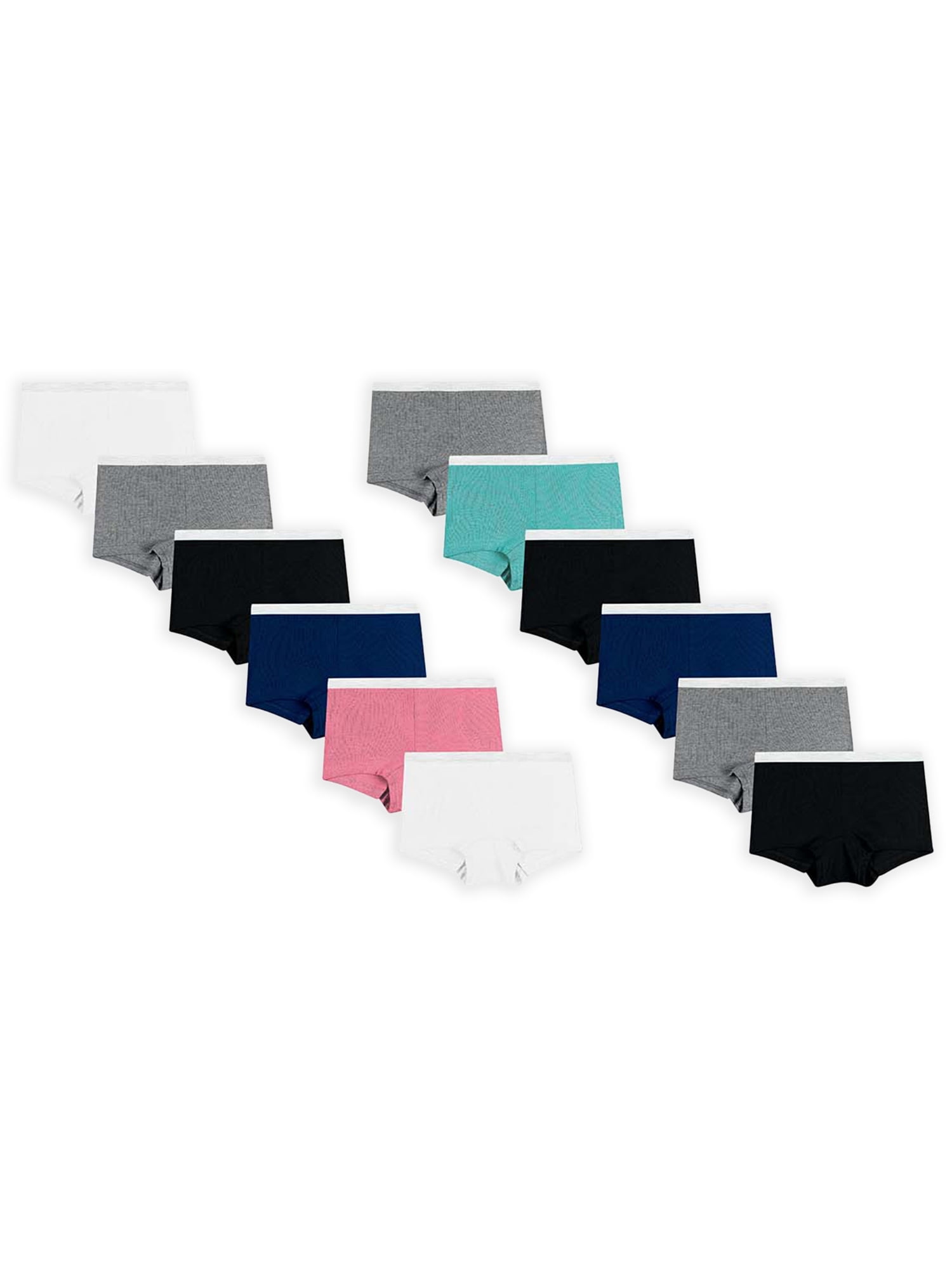 Hanes Women’s Cool Comfort® Sporty Boyshort Panties 12Pack Assorted 8