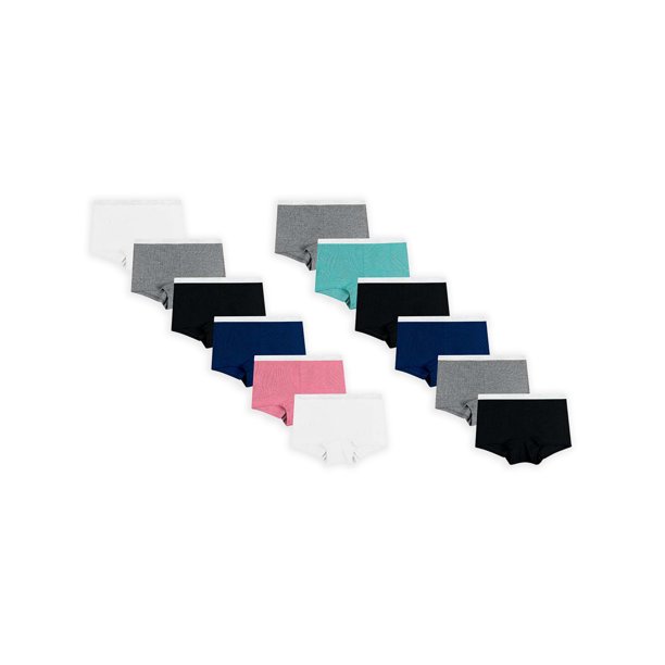 Hanes Women's Cotton Boyshort Underwear, Value 12 Pack