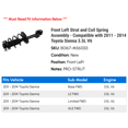 thumbnail image 2 of Front Left Strut and Coil Spring Assembly - Compatible with 2011 - 2014 Toyota Sienna 3.5L V6 2012 2013, 2 of 2