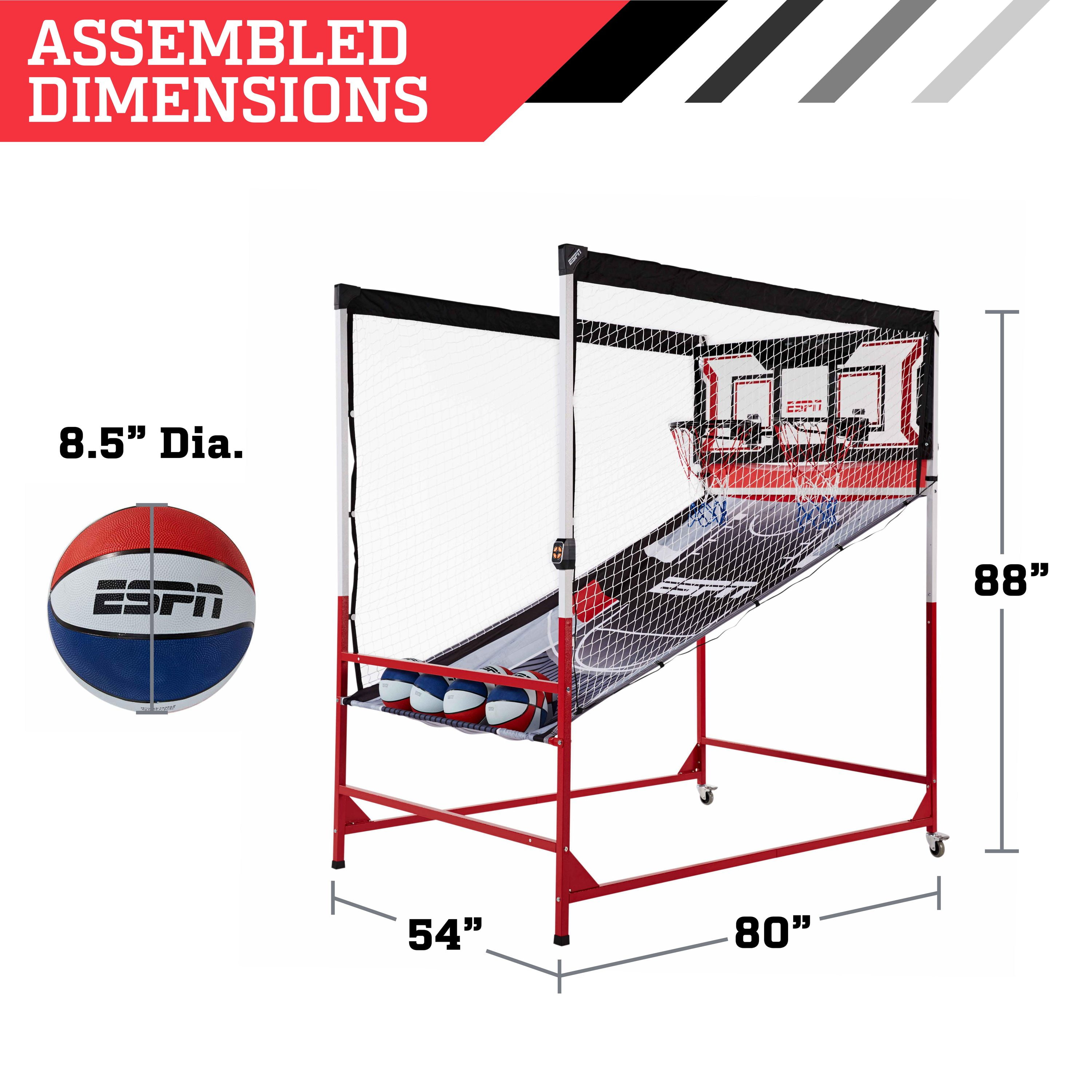 Espn Space Saving 2 Player Arcade Cage Basketball Game : Target