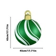 thumbnail image 2 of Elainilye Christmas Inflatable Decorations PVC Glitter Ball 18 Inches for Outdoor Indoor Tree Holiday Decor, 2 of 7
