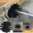 thumbnail image 2 of ASKITO 12FT Chimney Sweep Brush Kit, Dryer Vent Cleaner with 9 Flexible Rods & Wooden Handle, 4" Brush for Fireplace & Sewage Pipe Cleaning, 2 of 9