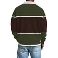 thumbnail image 5 of Kaemgyyd Shirts for Men Striped Button Collared Long Sleeve Shirt Big and Tall Workout Golf Shirts Comfort Spring Tops, 5 of 5