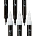 thumbnail image 5 of KINGART® PRO Extra Fine Point Acrylic Paint Pen Markers, Black & White, Set of 6 (3 each), 5 of 9