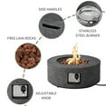 thumbnail image 5 of VENTOPYR 28" Outdoor Propane Fire Pit Table,40000 BTU Stainless Heater w/ Lava Rocks & Cover, Gray, 5 of 5