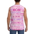 thumbnail image 4 of Bixox Men's Best Mom ever Printed Shirt Sleeveless Fitness Tank Top-Small, 4 of 7