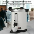 thumbnail image 3 of AOILE 120-Cup Commercial Coffee Urn, 18L Double-Wall Stainless Steel Coffee Maker, Hot Water Urn for Catering & Events, 3 of 6